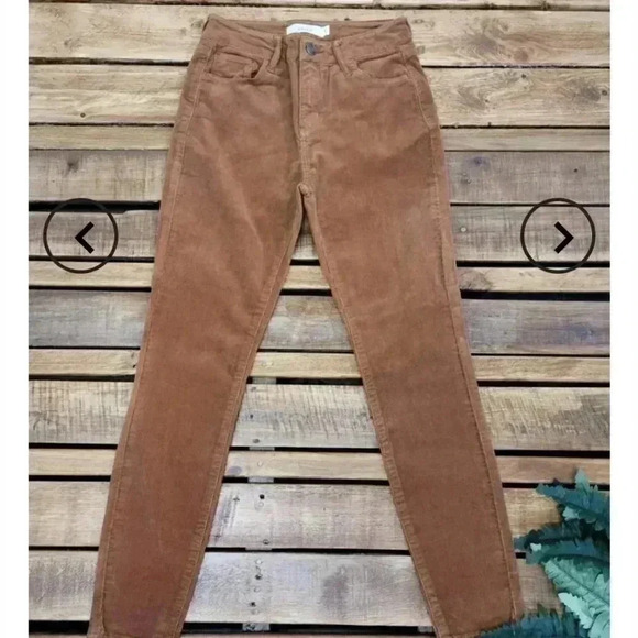 SKINNY  Jeans CORDUROY CELLO CROP - Picture 2 of 3